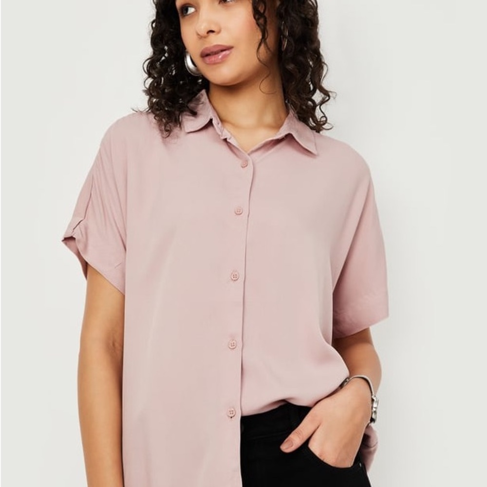 Maison d Amelie Paris Light Pink Button-Up Shirt